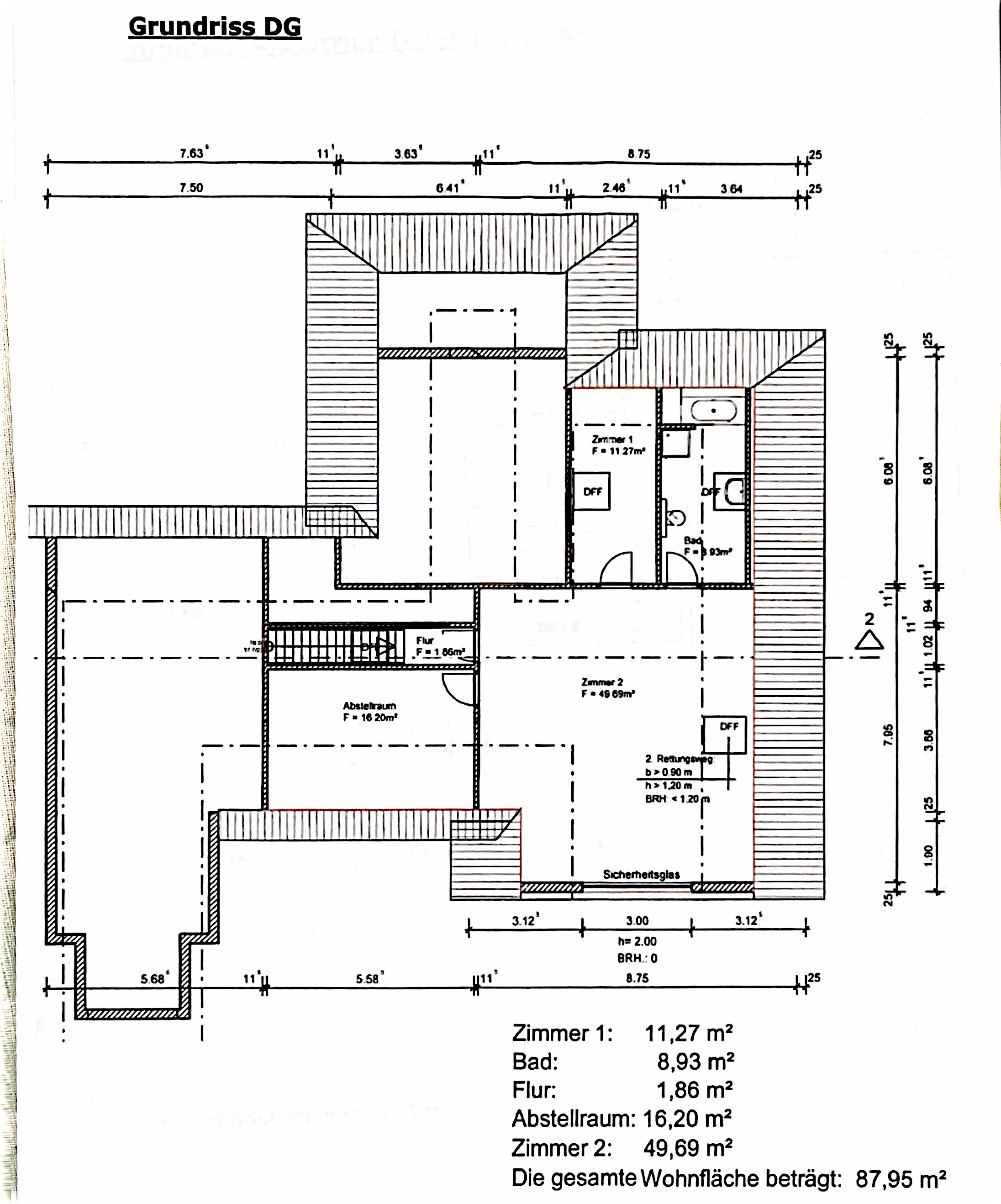 Grundriss Obergeschoss